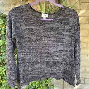 Old Navy Black and gray lightweight sweater